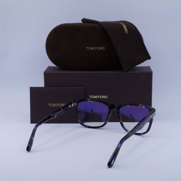 🕶️ New Tom Ford FT5662-B 055 56mm Eyeglasses - Blue Havana Frame - Picture 11 of 11